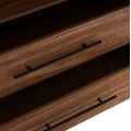 ΝΤΟΥΛΑΠΑ 3ΦΥΛΛΗ ΜΕ 2 ΣΥΡΤΑΡΙΑ HARRY HM18390.01 ΜΕΛΑΜΙΝΗ ΦΥΣΙΚΟ & ΜΑΥΡΟ 150x55x180Υεκ