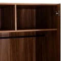 ΝΤΟΥΛΑΠΑ 3ΦΥΛΛΗ ΜΕ 2 ΣΥΡΤΑΡΙΑ HARRY HM18390.01 ΜΕΛΑΜΙΝΗ ΦΥΣΙΚΟ & ΜΑΥΡΟ 150x55x180Υεκ
