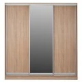 ΝΤΟΥΛΑΠΑ 3ΦΥΛΛΗ ΣΥΡΟΜΕΝΗ ΜΕ ΚΑΘΡΕΠΤΗ SONAMA OAK HM2435  200X60X210Υεκ