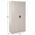 ΝΤΟΥΛΑΠΑ ΜΕΤΑΛΛΙΚΗ CLOD HM5961.11 2ΦΥΛΛΗ ΜΕ ΧΩΡΙΣΜΑ ΑΝΟΙΧΤΟ ΓΚΡΙ 90Χ40Χ180Yεκ.