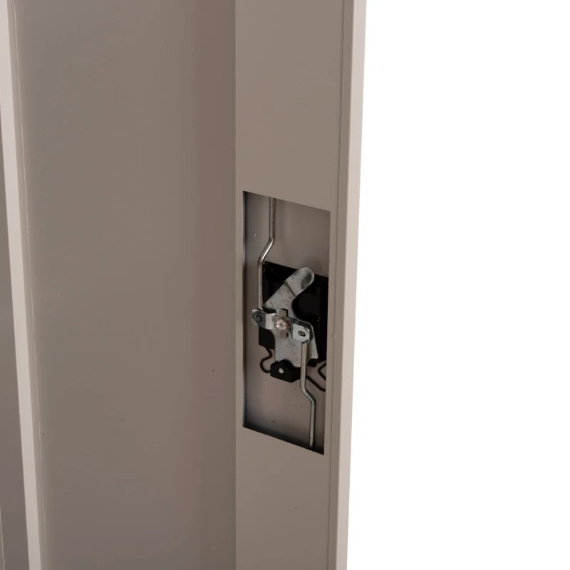 ΝΤΟΥΛΑΠΑ ΜΕΤΑΛΛΙΚΗ CLOD HM5961.11 2ΦΥΛΛΗ ΜΕ ΧΩΡΙΣΜΑ ΑΝΟΙΧΤΟ ΓΚΡΙ 90Χ40Χ180Yεκ.