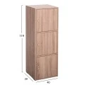 ΝΤΟΥΛΑΠΙ ΜΕ 3 ΑΠΟΘ. ΧΩΡΟΥΣ SORIANO HM9939.11 SONAMA OAK ΜΕΛΑΜΙΝΗ 40x39x119Υεκ.