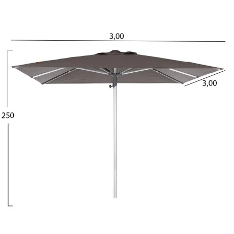 ΑΝΤΑΛΛΑΚΤΙΚΟ SPUN POLYESTER ΠΑΝΙ ΓΚΡΙ 3x3m ΓΙΑ ΟΜΠΡΕΛΑ HM6604.01