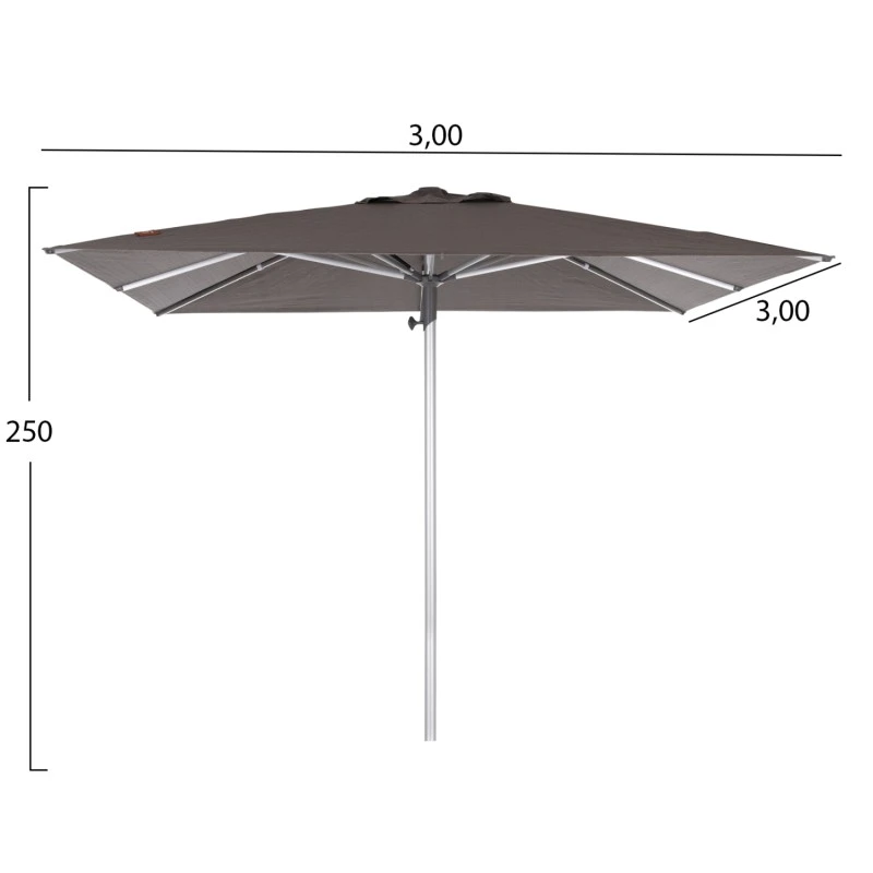 ΑΝΤΑΛΛΑΚΤΙΚΟ SPUN POLYESTER ΠΑΝΙ ΓΚΡΙ 3x3m ΓΙΑ ΟΜΠΡΕΛΑ HM6604.01