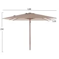 ΑΝΤΑΛΛΑΚΤΙΚΟ SPUN POLYESTER ΠΑΝΙ ΜΠΕΖ 3x3m ΓΙΑ ΟΜΠΡΕΛΑ HM6604.02