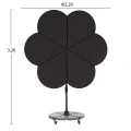 ΟΜΠΡΕΛΑ ΜΕ ΒΑΣΗ ΣΕΙΡΑ CANNOPY (flower) HM21286.01 ΑΛΟΥΜΙΝΙΟ-ΓΡΑΝΙΤΗΣ-ΜΟΛΥΒΙ ΧΡΩΜΑ 2,38x2,2μ