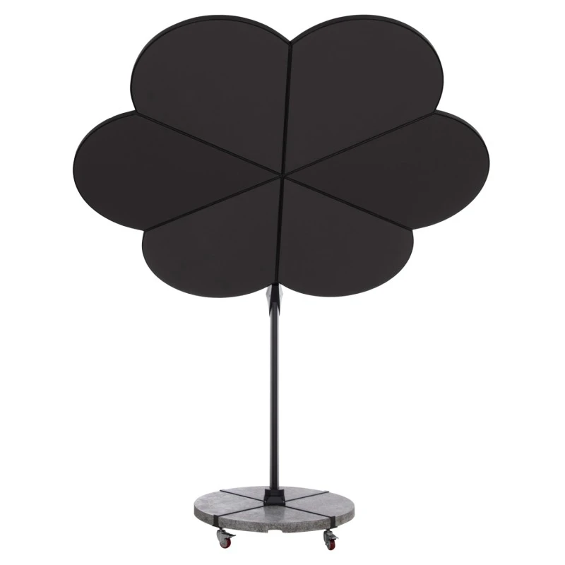 ΟΜΠΡΕΛΑ ΜΕ ΒΑΣΗ ΣΕΙΡΑ CANNOPY (flower) HM21286.01 ΑΛΟΥΜΙΝΙΟ-ΓΡΑΝΙΤΗΣ-ΜΟΛΥΒΙ ΧΡΩΜΑ 2,38x2,2μ