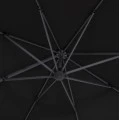 ΟΜΠΡΕΛΑ SHADER HM6025.03 ALU ΕΠΑΓΓΕΛΜΑΤΙΚΗ ΚΡΕΜΑΣΤΗ 3X3 360 ΜΟΙΡΩΝ ME ΜΑΥΡΟ ΑΚΡΥΛΙΚΟ ΠΑΝΙ