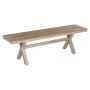 ΠΑΓΚΑΚΙ ΑΛΟΥΜΙΝΙΟΥ TAWNEE HM6038.04 ΣΑΜΠΑΝΙ-POLYWOOD ΚΑΘΙΣΜΑ ΦΥΣΙΚΟ 150x36x45Υεκ.