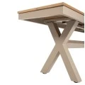 ΠΑΓΚΑΚΙ ΑΛΟΥΜΙΝΙΟΥ TAWNEE HM6038.04 ΣΑΜΠΑΝΙ-POLYWOOD ΚΑΘΙΣΜΑ ΦΥΣΙΚΟ 150x36x45Υεκ.
