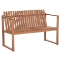 ΠΑΓΚΑΚΙ ΚΗΠΟΥ 2ΘΕΣΙΟ VED HM18124 ΞΥΛΟ TEAK--ΦΥΣΙΚΟ ΧΡΩΜΑ 130x60x86Υεκ.