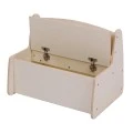 ΠΑΓΚΑΚΙ ΠΑΙΔΙΚΟ ΜΕ ΑΠΟΘ.ΧΩΡΟ RICKI HM18342.01 MDF & ΚΟΝΤΡΑΠΛΑΚΕ ΦΥΣΙΚΟ 63x43x47Υεκ