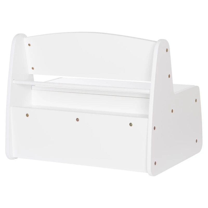 ΠΑΓΚΑΚΙ ΠΑΙΔΙΚΟ ΜΕ ΑΠΟΘ.ΧΩΡΟ RICKI HM18342.03 MDF & ΚΟΝΤΡΑΠΛΑΚΕ ΛΕΥΚΟ 63x43x47Υεκ