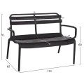 ΠΑΓΚΑΚΙ ΠΟΛΥΠΡΟΠΥΛΕΝΙΟΥ 2ΘΕΣΙΟ KORVER HM6332.02 ΜΑΥΡΟ 113x65x76Υεκ.