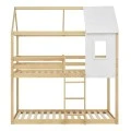 ΠΑΙΔΙΚΗ ΚΟΥΚΕΤΑ ΣΠΙΤΑΚΙ τ.MONTESSORI HOOD HM705.01 ΞΥΛΟ ΠΕΥΚΟΥ ΣΕ ΦΥΣΙΚΟ-ΣΤΡΩΜΑΤΑ 190x90εκ