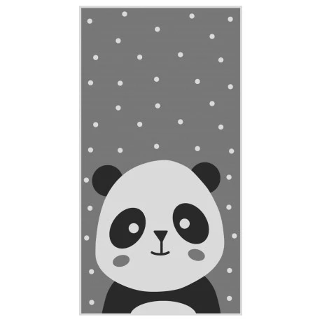 ΠΑΙΔΙΚΟ ΧΑΛΙ ΜΕ ΚΡΟΣΙΑ ΣΕΙΡΑ KIDDER HM7678.14 PANDA ΓΚΡΙ 80Χ150 εκ.
