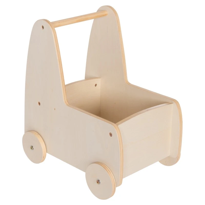 ΠΑΙΔΙΚΟ ΤΡΟΛΕΥ/ΚΑΡΟΤΣΑΚΙ RICKI HM18341.01 MDF & ΚΟΝΤΡΑΠΛΑΚΕ ΦΥΣΙΚΟ 33x45x50Υεκ