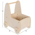ΠΑΙΔΙΚΟ ΤΡΟΛΕΥ/ΚΑΡΟΤΣΑΚΙ RICKI HM18341.01 MDF & ΚΟΝΤΡΑΠΛΑΚΕ ΦΥΣΙΚΟ 33x45x50Υεκ