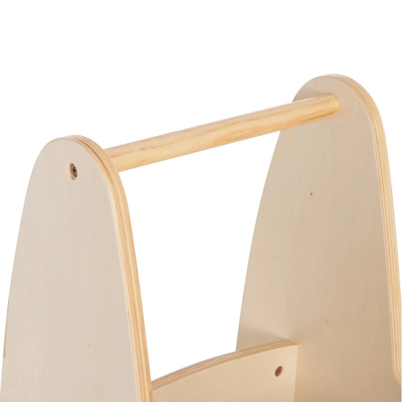 ΠΑΙΔΙΚΟ ΤΡΟΛΕΥ/ΚΑΡΟΤΣΑΚΙ RICKI HM18341.01 MDF & ΚΟΝΤΡΑΠΛΑΚΕ ΦΥΣΙΚΟ 33x45x50Υεκ