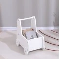 ΠΑΙΔΙΚΟ ΤΡΟΛΕΥ/ΚΑΡΟΤΣΑΚΙ RICKI HM18341.03 MDF & ΚΟΝΤΡΑΠΛΑΚΕ ΛΕΥΚΟ 33x45x50Υεκ
