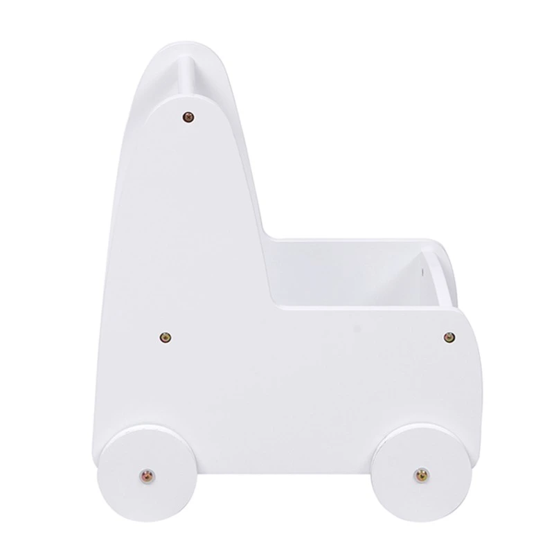 ΠΑΙΔΙΚΟ ΤΡΟΛΕΥ/ΚΑΡΟΤΣΑΚΙ RICKI HM18341.03 MDF & ΚΟΝΤΡΑΠΛΑΚΕ ΛΕΥΚΟ 33x45x50Υεκ
