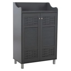 ΠΑΠΟΥΤΣΟΘΗΚΗ-ΝΤΟΥΛΑΠΙ KAILENA HM2230.10 ΜΕΛΑΜΙΝΗ ΓΚΡΙ 77x40x121,5 εκ.