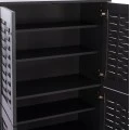 ΠΑΠΟΥΤΣΟΘΗΚΗ-ΝΤΟΥΛΑΠΙ ΞΥΛΙΝΗ KABIRA 4 ΠΟΡΤΕΣ HM2210.10 ΓΚΡΙ 77x34x123Υεκ.