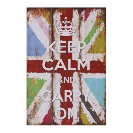 ΠΙΝΑΚΑΣ ΚΑΜΒΑΣ KEEP CALM HM7154.03 60X90X2.5 εκ.