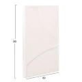 ΠΙΝΑΚΑΣ ΟΡΘΟΓΩΝΙΟΣ ΣΕΙΡΑ SANTORINI HM4509 MDF ΥΠΟΛΕΥΚΟ ΧΡΩΜΑ 60x4(πάχος)x80Υεκ.