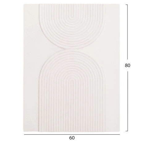 ΠΙΝΑΚΑΣ ΟΡΘΟΓΩΝΙΟΣ ΣΕΙΡΑ SANTORINI HM4523 MDF ΣΕ ΥΠΟΛΕΥΚΟ ΧΡΩΜΑ 60x4(πάχος)x80Υεκ.