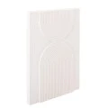 ΠΙΝΑΚΑΣ ΟΡΘΟΓΩΝΙΟΣ ΣΕΙΡΑ SANTORINI HM4523 MDF ΣΕ ΥΠΟΛΕΥΚΟ ΧΡΩΜΑ 60x4(πάχος)x80Υεκ.