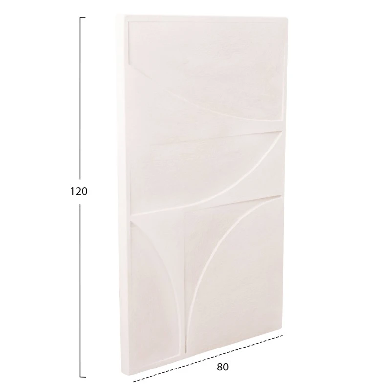 ΠΙΝΑΚΑΣ ΣΕΙΡΑ SANTORINI HM4505 MDF ΣΕ ΥΠΟΛΕΥΚΟ ΧΡΩΜΑ 80x4(πάχος)x120Υεκ.