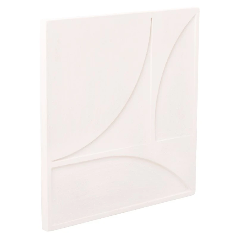 ΠΙΝΑΚΑΣ ΤΕΤΡΑΓΩΝΟΣ ΣΕΙΡΑ SANTORINI HM4508 MDF ΣΕ ΥΠΟΛΕΥΚΟ ΧΡΩΜΑ 80x4(πάχος)x80Υεκ.