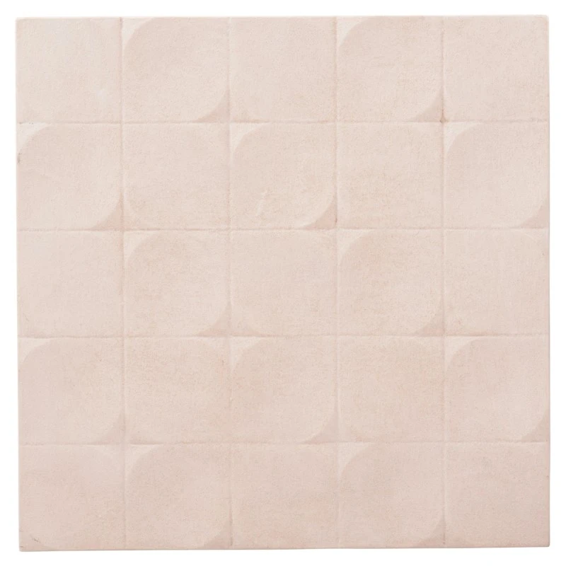 ΠΙΝΑΚΑΣ ΤΕΤΡΑΓΩΝΟΣ ΣΕΙΡΑ SANTORINI HM4516 MDF ΣΕ ΥΠΟΛΕΥΚΟ ΧΡΩΜΑ 80x4,5(πάχος)x80Υεκ.
