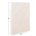 ΠΙΝΑΚΑΣ ΤΕΤΡΑΓΩΝΟΣ ΣΕΙΡΑ SANTORINI HM4516 MDF ΣΕ ΥΠΟΛΕΥΚΟ ΧΡΩΜΑ 80x4,5(πάχος)x80Υεκ.