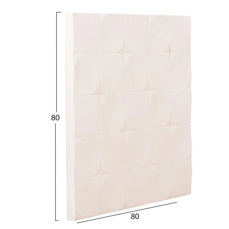 ΠΙΝΑΚΑΣ ΤΕΤΡΑΓΩΝΟΣ ΣΕΙΡΑ SANTORINI HM4516 MDF ΣΕ ΥΠΟΛΕΥΚΟ ΧΡΩΜΑ 80x4,5(πάχος)x80Υεκ.
