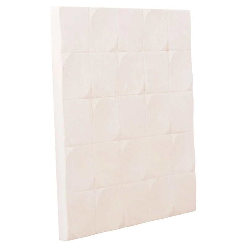 ΠΙΝΑΚΑΣ ΤΕΤΡΑΓΩΝΟΣ ΣΕΙΡΑ SANTORINI HM4516 MDF ΣΕ ΥΠΟΛΕΥΚΟ ΧΡΩΜΑ 80x4,5(πάχος)x80Υεκ.