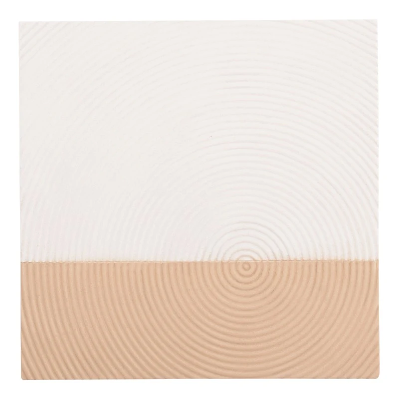 ΠΙΝΑΚΑΣ ΤΕΤΡΑΓΩΝΟΣ ΣΕΙΡΑ SANTORINI HM4519 MDF ΣΕ ΥΠΟΛΕΥΚΟ-ΚΑΦΕ ΧΡΩΜΑ 80x4(πάχος)x80Υεκ.
