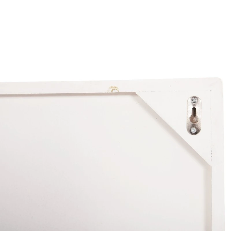 ΠΙΝΑΚΑΣ ΤΕΤΡΑΓΩΝΟΣ ΣΕΙΡΑ SANTORINI HM4519 MDF ΣΕ ΥΠΟΛΕΥΚΟ-ΚΑΦΕ ΧΡΩΜΑ 80x4(πάχος)x80Υεκ.