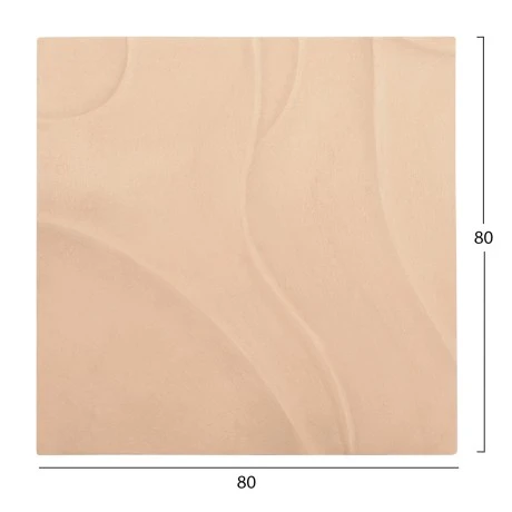 ΠΙΝΑΚΑΣ ΤΕΤΡΑΓΩΝΟΣ ΣΕΙΡΑ SANTORINI HM4520 MDF ΣΕ ΜΠΕΖ ΧΡΩΜΑ 80x4(πάχος)x80Υεκ.