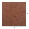 ΠΙΝΑΚΑΣ ΤΕΤΡΑΓΩΝΟΣ ΣΕΙΡΑ SANTORINI HM4524 MDF ΣΕ ΚΑΦΕ ΧΡΩΜΑ 80x5(πάχος)x80Υεκ.