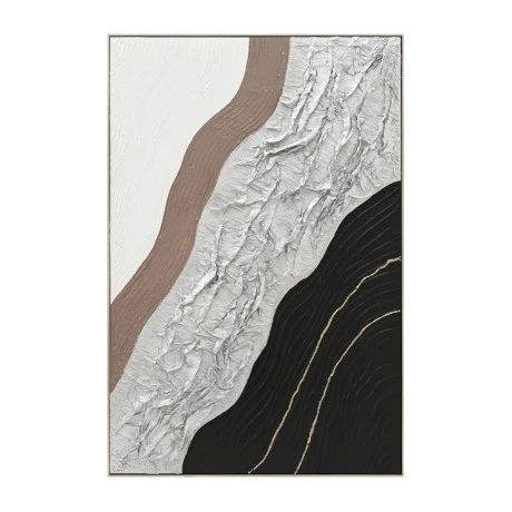 ΠΙΝΑΚΑΣ ΤΟΙΧΟΥ ABSTRACT HM4553.02 ΜΕ ΚΟΡΝΙΖΑ ΜΠΕΖ-ΚΑΜΒΑΣ-ΧΕΙΡΟΠΟΙΗΤΟΣ 82x4.5x122Υεκ