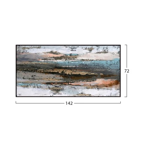 ΠΙΝΑΚΑΣ ΤΟΙΧΟΥ SEDIMENT HM4575.02 ΜΕ ΚΟΡΝΙΖΑ ΜΑΥΡΗ-ΚΑΜΒΑΣ 142x4.5x72Υεκ