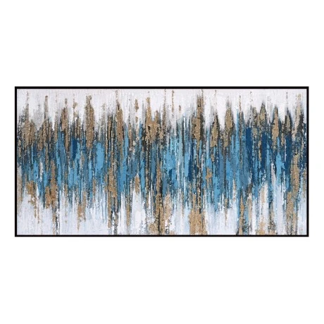 ΠΙΝΑΚΑΣ ΤΟΙΧΟΥ SEDIMENT (ΜΠΛΕ) HM4574.02 ΜΕ ΚΟΡΝΙΖΑ ΜΑΥΡΗ-ΚΑΜΒΑΣ 142x4.5x72Υεκ