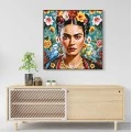 ΠΙΝΑΚΑΣ TOIXOY PARROTS HM4567 ΜΕ ΚΟΡΝΙΖΑ ΜΑΥΡΗ-ΚΑΜΒΑΣ ΕΚΤΥΠΩΣΗ 82x4,5x82Υεκ.
