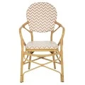 ΠΟΛΥΘΡΟΝΑ ΑΛΟΥΜΙΝΙΟΥ BAMBOO LOOK ΦΥΣΙΚΟ - ΛΕΥΚΟ HM5928.03 55x58x95 εκ.