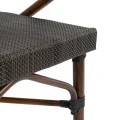 ΠΟΛΥΘΡΟΝΑ ΑΛΟΥΜΙΝΙΟΥ CLAY BAMBOO LOOK ΚΑΦΕ ΜΕ TEXTLINE HM5025 60,5x59x81 cm