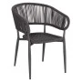 ΠΟΛΥΘΡΟΝΑ ΑΛΟΥΜΙΝΙΟΥ EULO HM5783.21 ΓΚΡΙ-TWISTED RATTAN ΓΚΡΙ 57x63x77Υεκ.