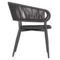 ΠΟΛΥΘΡΟΝΑ ΑΛΟΥΜΙΝΙΟΥ EULO HM5783.21 ΓΚΡΙ-TWISTED RATTAN ΓΚΡΙ 57x63x77Υεκ.