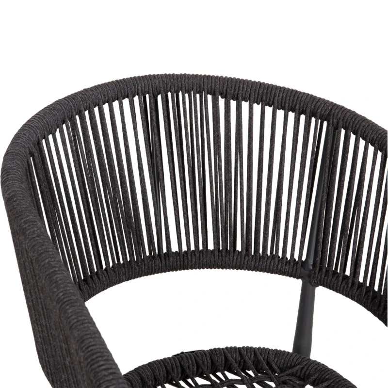 ΠΟΛΥΘΡΟΝΑ ΑΛΟΥΜΙΝΙΟΥ EULO HM5783.21 ΓΚΡΙ-TWISTED RATTAN ΓΚΡΙ 57x63x77Υεκ.